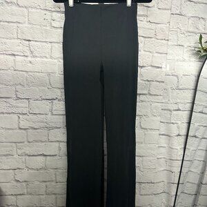 Black High Waisted Ribbed Pants